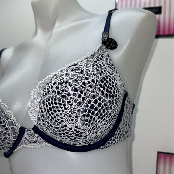 🔥 VICTORIA SECRET bombshell BRA set PUSH-UP SZ 32D/small New - Picture 7 of 10